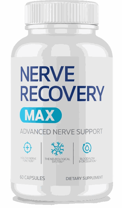 Nerve Recovery Max bottle, 60 capsules