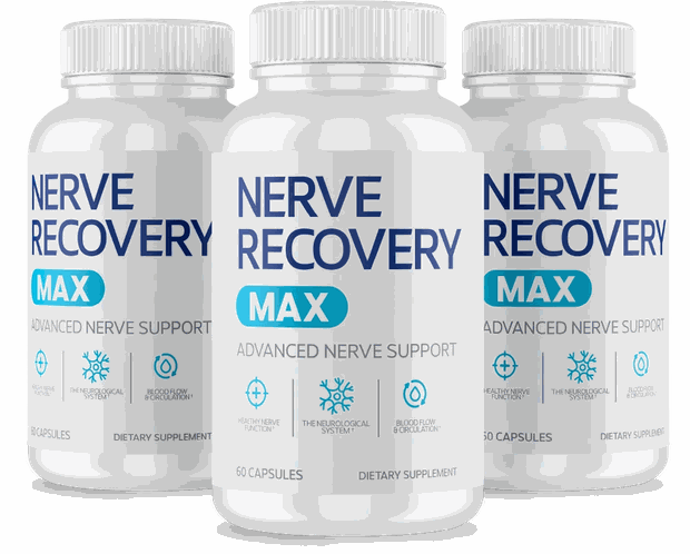 A cut-out render of 3 bottles of Nerve Recovery Max supplied with this stock